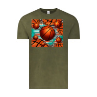 Vintage Olive basketball leopard serape tumbler Vintage Tee - Jasminsmagicworld