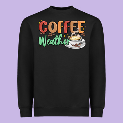 Coffee Weather Heavyweight Sweatshirt Designed By Maliassmallbusiness