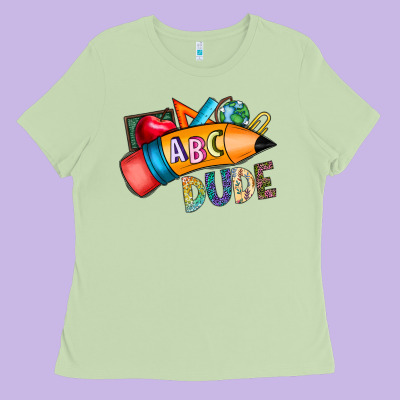 Dude Ladies Tee Designed By Cowhidedigitalart
