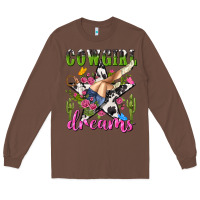 Chestnut western rodeo cowgirl dreams Long Sleeve Tee - NancyCooperArtShop