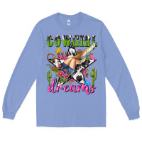 Colony Blue western rodeo cowgirl dreams Long Sleeve Tee - NancyCooperArtShop