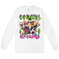 White western rodeo cowgirl dreams Long Sleeve Tee - NancyCooperArtShop