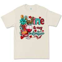 Bone wine is my valentine olivia Premium Tee - OliviaCreatesArt