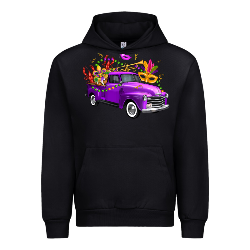 Mardi Gras Truck King's Cake Urban Hoodie by FaDigitalArtStudio | Teevron