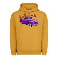 Pigment Peanut Butter Mardi Gras Truck King's Cake Urban Hoodie - FaDigitalArtStudio