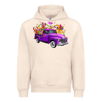 Sandshell Mardi Gras Truck King's Cake Urban Hoodie - FaDigitalArtStudio