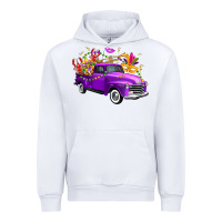 White Mardi Gras Truck King's Cake Urban Hoodie - FaDigitalArtStudio