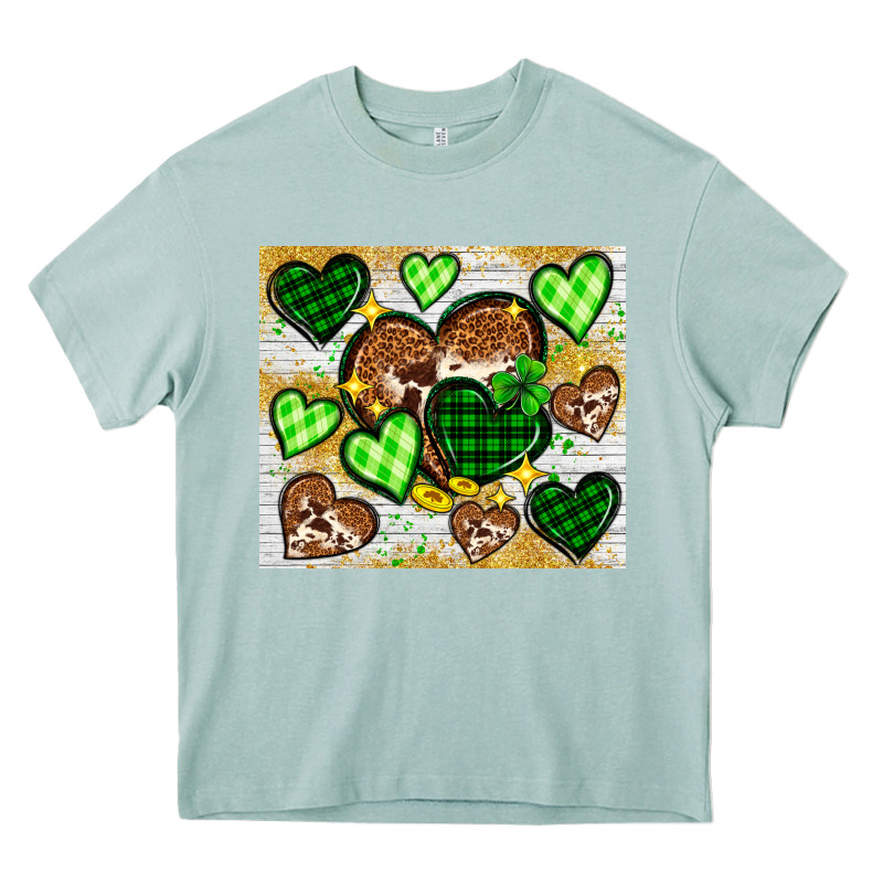 St. Patrick's Day Hearts Tumbler Heavy Core Tee by Neo Western | Teevron