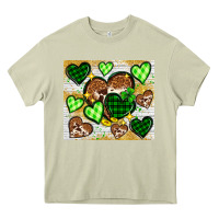 Mossy St. Patrick's Day hearts tumbler Heavy Core Tee - Neo Western