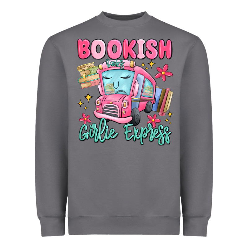 Bookish Girlie Express Heavyweight Sweatshirt by MaliasSmallBusiness | Teevron
