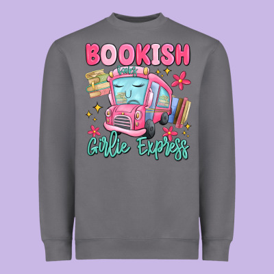 Bookish Girlie Express Heavyweight Sweatshirt Designed By Maliassmallbusiness