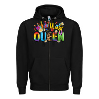Black yas queen Zipper Hoodie - Artiststas