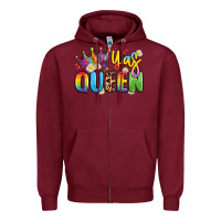 Burgundy yas queen Zipper Hoodie - Artiststas