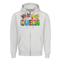 Dove Grey yas queen Zipper Hoodie - Artiststas