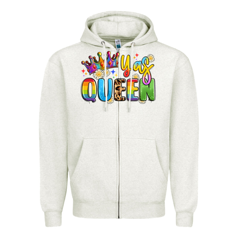 Yas Queen Zipper Hoodie by Artiststas | Teevron