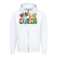 White yas queen Zipper Hoodie - Artiststas