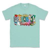 Seafoam Precschool Teacher Classic Tee - CowhideDigitalArt