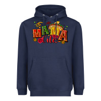 Navy Mama cita Heavyweight Hoodie - NancyCooperArtShop