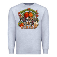 Heather Grey Stressed blessed pumpkin spice obsessed Fall Premium Sweatshirt - NancyCooperArtShop
