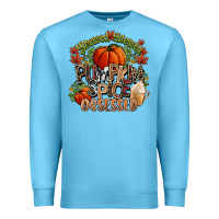 Ocean Blue Stressed blessed pumpkin spice obsessed Fall Premium Sweatshirt - NancyCooperArtShop