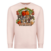 Pale Pink Stressed blessed pumpkin spice obsessed Fall Premium Sweatshirt - NancyCooperArtShop