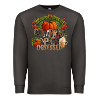 Smoke Stressed blessed pumpkin spice obsessed Fall Premium Sweatshirt - NancyCooperArtShop