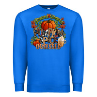 True Royal Stressed blessed pumpkin spice obsessed Fall Premium Sweatshirt - NancyCooperArtShop
