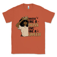 Copper hustle like a boss live like a queen Classic Tee - MaliasSmallBusiness