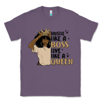 Lavender hustle like a boss live like a queen Classic Tee - MaliasSmallBusiness