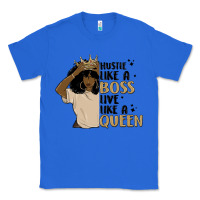 True Royal hustle like a boss live like a queen Classic Tee - MaliasSmallBusiness