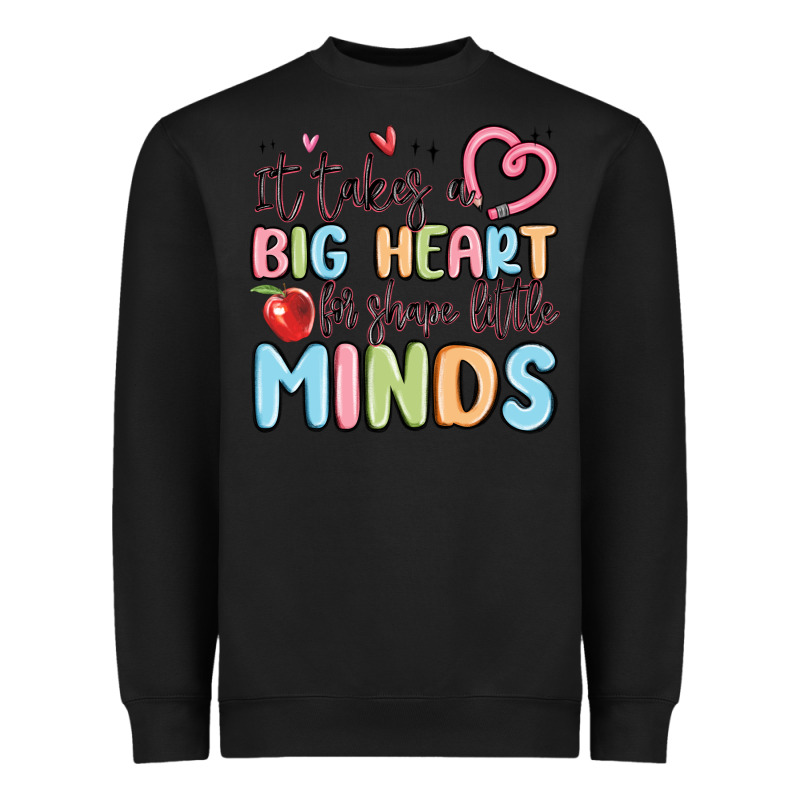 It Takes A Big Heart For Shape Little Minds Heavyweight Sweatshirt by MaliasSmallBusiness | Teevron