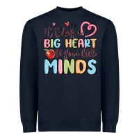 Navy it takes a big heart for shape little minds Heavyweight Sweatshirt - MaliasSmallBusiness