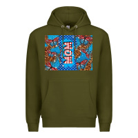 Army Green American mom Premium Hoodie - TumblerDesignByShophia