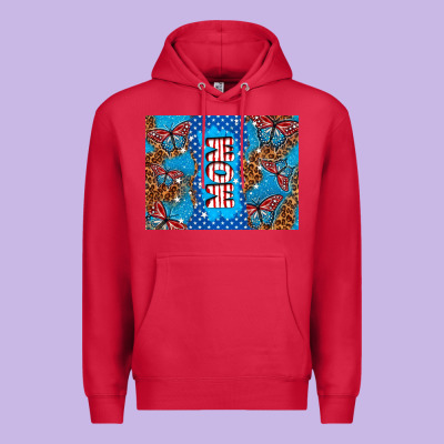 American Mom Premium Hoodie Designed By Tumblerdesignbyshophia