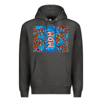 Charcoal Heather American mom Premium Hoodie - TumblerDesignByShophia