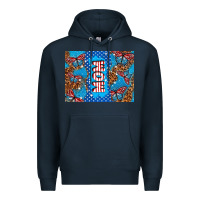 Navy American mom Premium Hoodie - TumblerDesignByShophia