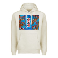 Oatmeal Heather American mom Premium Hoodie - TumblerDesignByShophia