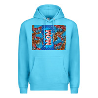 Ocean Blue American mom Premium Hoodie - TumblerDesignByShophia