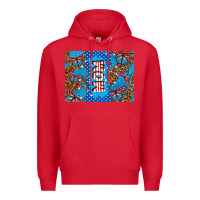 Red American mom Premium Hoodie - TumblerDesignByShophia