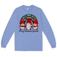 Colony Blue merry Christmas Gnomes Rainbow Long Sleeve Tee - JahusDesignShop