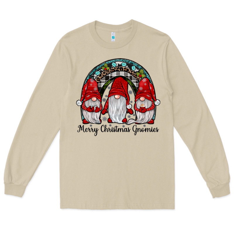 Merry Christmas Gnomes Rainbow Long Sleeve Tee by JahusDesignShop | Teevron