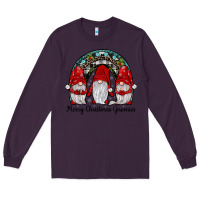 Plum merry Christmas Gnomes Rainbow Long Sleeve Tee - JahusDesignShop