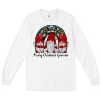 White merry Christmas Gnomes Rainbow Long Sleeve Tee - JahusDesignShop