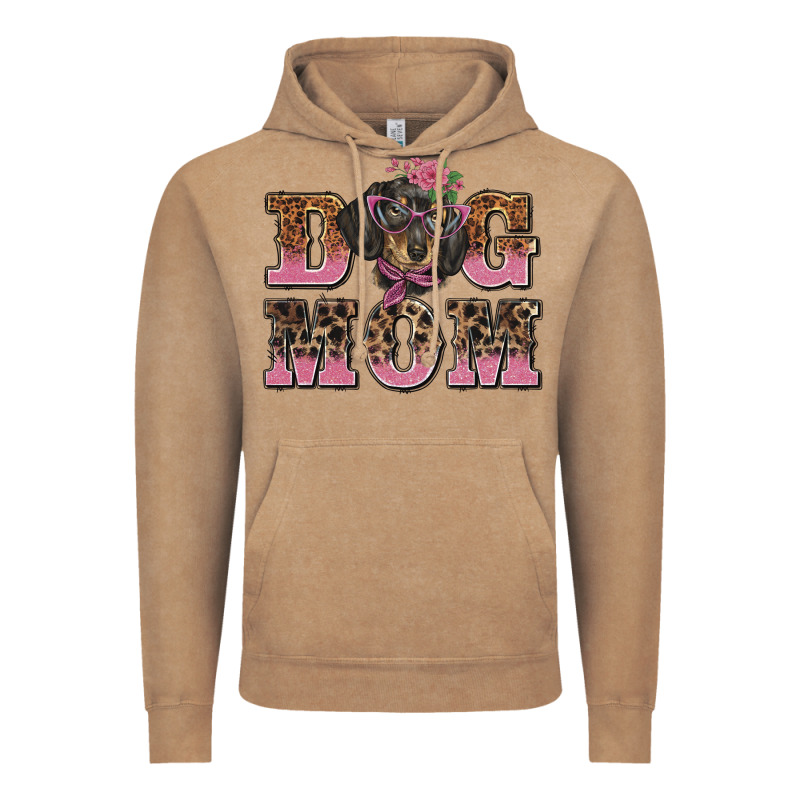 Dog Mom Dachshund Vintage Hoodie by BarkalooDesign | Teevron