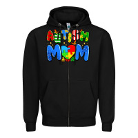 Black autism mom Zipper Hoodie - Artiststas