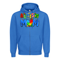 True Royal autism mom Zipper Hoodie - Artiststas