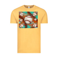Vintage Mustard baseball turquoise serape glitter tumbler Vintage Tee - Jasminsmagicworld