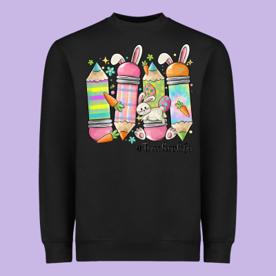 Teaching My Favorite Peeps Heavyweight Sweatshirt Designed By Maliassmallbusiness