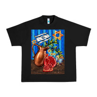Black hanukkah table with oil pitcher Urban Heavy Tee - AdoDesignShop