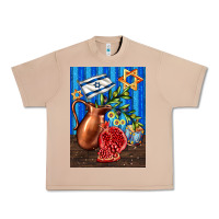 Burro hanukkah table with oil pitcher Urban Heavy Tee - AdoDesignShop